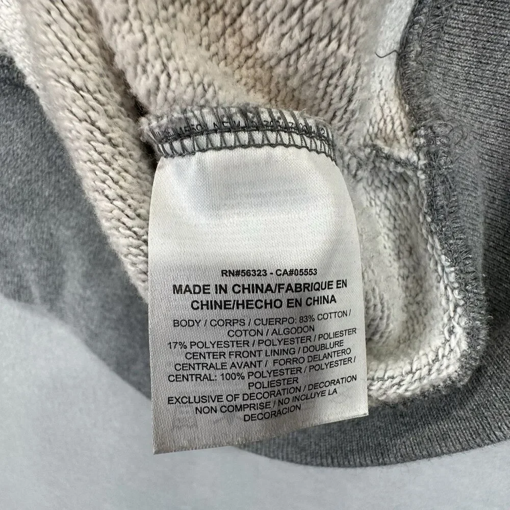 Nike Women’s  XL‎ Gray 1/2 Zip Fleece Pullover Track & Field Athlete Cropped